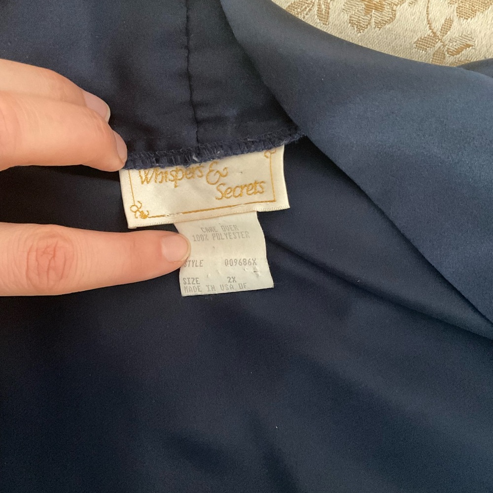 Midnight Blue Sleeping Robe - Picture 5 of 5
